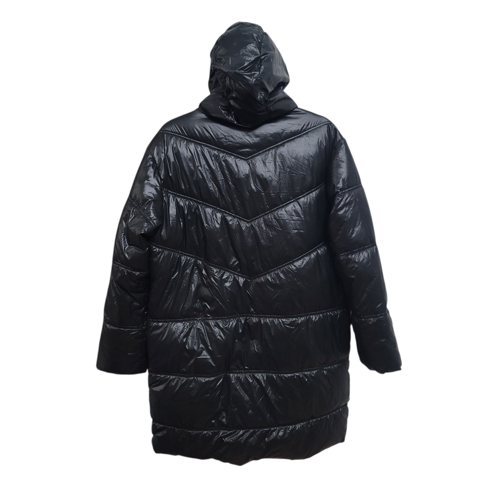 EUC A New Day Long Black Puffer Jacket - Picture 2 of 6